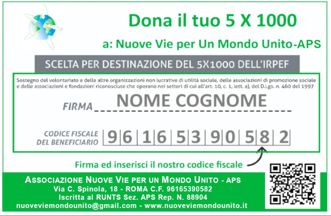 Card – Nuove Vie per un Mondo Unito – 5×1000